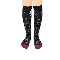 Girl's colorful Long Over Knee-High Socks (Multicolor) (Pack of 6)-thumb4