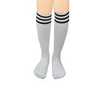 Girl's colorful Long Over Knee-High Socks (Multicolor) (Pack of 6)-thumb1