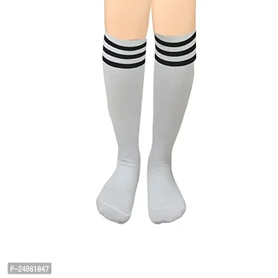 Girl's colorful Long Over Knee-High Socks (Multicolor) (Pack of 6)-thumb2