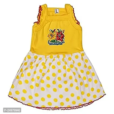 Classic Cotton Printed Frocks for Kids Girls-thumb0