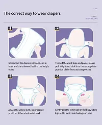 Infanzy Complete Comfort Baby Tape Diapers |Total Care All Around Protection Tape Diapers |Comfortable Fit And Adapts The Baby Movement And Absorption 30% Faster (New Born - Pack of 1-80 Count)-thumb1