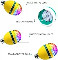 Elecsera LED Crystal Rotating Bulb Magic Disco Light Night Lamp for Party/Home Decoration Single Disco Ball (Ball Diameter: 2.5 cm)-thumb2