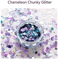 Elecsera Colorful Sparkle Chunky Eyeshadow Glitter Powder Thick  Thin (Multicolor)-thumb3