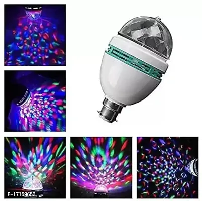 Elecsera LED Crystal Rotating Bulb Magic Disco Light Night Lamp for Party/Home Decoration Single Disco Ball (Ball Diameter: 2.5 cm)-thumb4