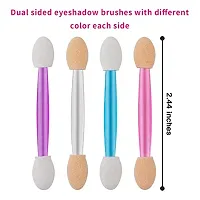 Elecsera 10 Pcs Disposable Eyeshadow Brushes Dual Sides Eye Shadow Sponge Applicators (Pack of 10)-thumb2