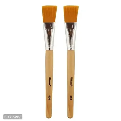 Elecsera Face Pack Brush (Pack of 2) - Wooden-thumb4