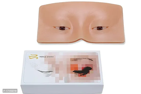 Elecsera Makeup Practice Face Board, Silicone Makeup Face - Practice Skin Board 100 g (Skin)