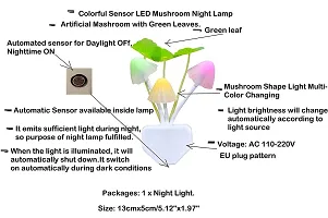 Elecsera Mushroom Shaped Night Lamp Automatic on/Off Smart Sensor (Multicolour)-thumb1