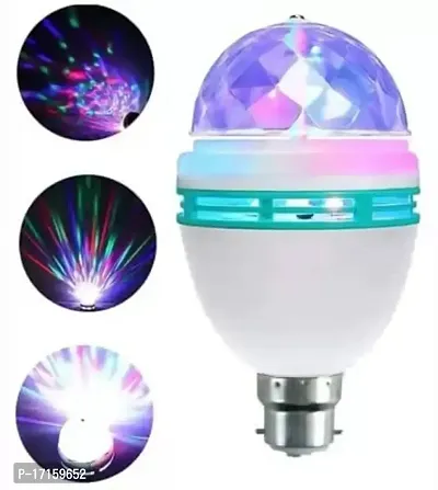 Elecsera LED Crystal Rotating Bulb Magic Disco Light Night Lamp for Party/Home Decoration Single Disco Ball (Ball Diameter: 2.5 cm)-thumb5