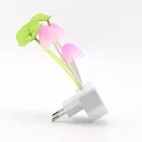 Elecsera Stylish Flower Mushroom LED Night Light Sensor Baby Bed Room Lamp Night Lamp (10 cm, Multicolor)-thumb1