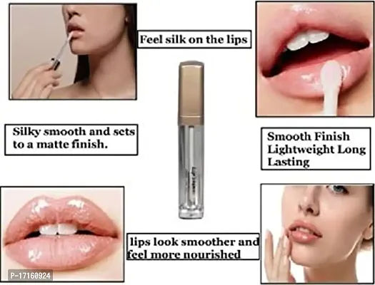 Elecsera CHARM GLAM GLOSSY LIP GLOSS SHINER MATTE (6 ml, Clear)-thumb4