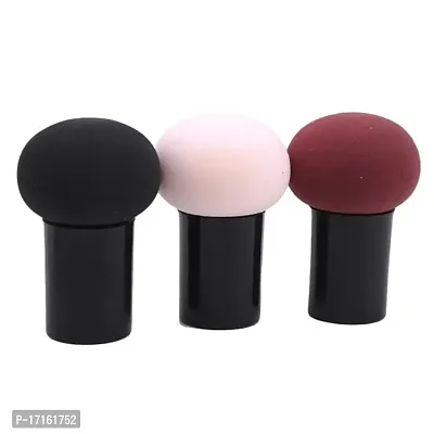 ShopCircuit Mushroom Head Blender Soft Powder Puff With Storage Case For Makeup Pack of 3