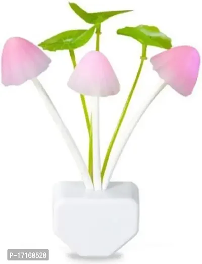 Elecsera Stylish Flower Mushroom LED Night Light Sensor Baby Bed Room Lamp Night Lamp (10 cm, Multicolor)