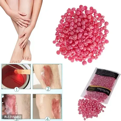 Elecsera Hard Body WaxBeans Bag Removal Cream Wax Beans Depilatory BodyHair Epilation Removal,100gm(Pink) Multicolour