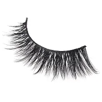 Elecsera Black Natural 3D Thick Long Eye- Lashes (Pack of 10)-thumb1