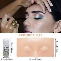 Elecsera Practice Face Board, face dummy for makeup practice, for Makeup Practice 3 g (Skin)-thumb1