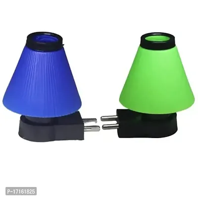 Elecsera Led Night Umbrella Shape Hanging Lights Pack of 2 Night Lamp (6.5 cm, Multicolor)