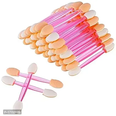 Elecsera 10 Pcs Disposable Eyeshadow Brushes Dual Sides Applicators (Pack of 10)