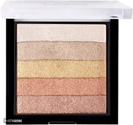 Elecsera Radiant Pigmented Shimmer Brick Highlighter (Multicolor)