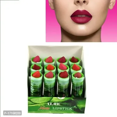 Elecsera Green Tea Multicolour Matte Lipstick Set of-12??(Multicolour, 3 g)