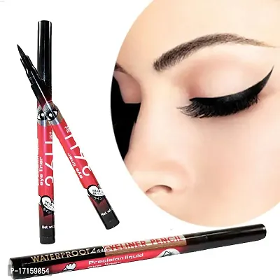 Glamezone Yanqina Precision Liquid Waterproof Lash Eyeliner Pencil (Black) - Pack of 3-thumb2