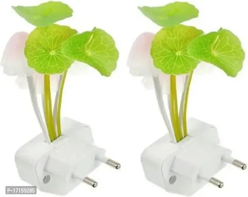 Elecsera Mushroom Light autometic Sensor Night lamp Night Lamp Night Lamp (11 cm, Multicolor) Pack of 2-thumb0