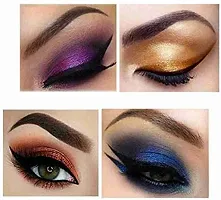 Elecsera Dusty Glitter Eye-shadow for Girls / Women with 2 False Eyelash (14 Items in the set)-thumb2