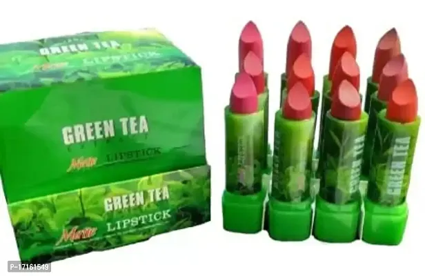 Elecsera Green Tea Extract Non-Smudging Matte Lipstick With Moisturizing Effect??(Multicolor, 42 g)