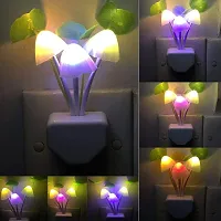 Elecsera Mushroom Color Changing Multi Color Led Sensor Flower Night Lamp for Bedroom Pack of 4-thumb1