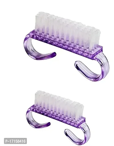 Elecsera Handle Grip Nail Brush Hand Finger Toe Nail Cleaning Brush Manicure Pedicure, Size- 7/3.5 cm