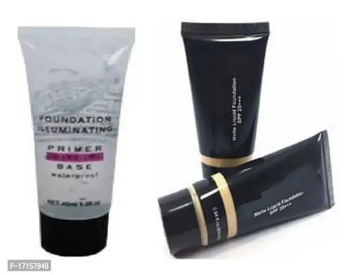 Elecsera Professional Face Makeup Primer with Natural Mist Foundation (2 Items in the set)