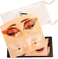 Elecsera Makeup Practice Face Board, Silicone Makeup Face - Practice Skin Board 100 g (Skin)-thumb3