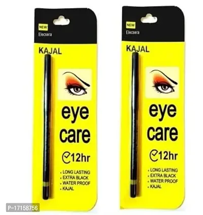 Elecsera Organic Black kajal (Pack of 2) (Black, 0.7 g)