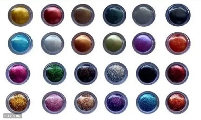 Elecsera Multicolor Eyeshadow Shimmer/Glitter Powder 24 Pcs 24 g (Multicolor)