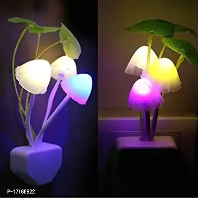 Elecsera Mushroom Light Automatic Sensor for Bedroom Night Lamp Night Lamp (7 cm, Multicolor)