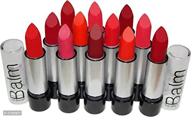 Elecsera super matte lipstick combo set of 12 lipstick (Multicolor, 0.35 g)