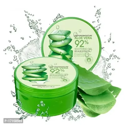 Elecsera Face Shop Non-Sticky Transparent Aloe Fresh Soothing gel for Skin, Body and Hair (60 g)