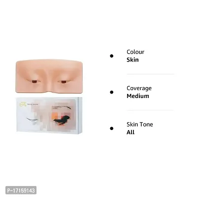 Elecsera Practice Face Board, face dummy for makeup practice, for Makeup Practice 3 g (Skin)-thumb5