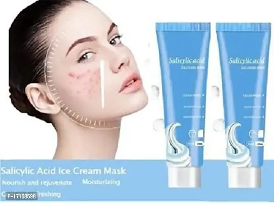 Ultra Cleansing Ice Cream Mask ice cream Acne Fades Moisturizing Smear Mask Blackheads Remover  Shrinking Pores Pack of 2-thumb0