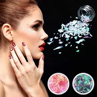 Elecsera 12pcs Multicolor Nail Art Glitter Chunky Eyeshadow Glitter (Multicolor)-thumb3