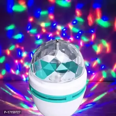 Elecsera Disco LED Light,LED Rotating Bulb Light Lamp for Party/Home/Diwali Decoration Single Disco Ball (Ball Diameter: 2.5 cm)-thumb0