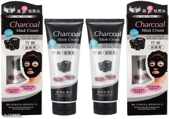 Elecsera Charcoal Peel Off Oil Control Face Mask Cream For Women / Girls (Pack of 2) (260 g)