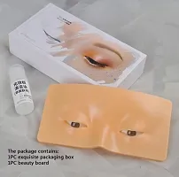 Elecsera Eye Makeup Practice Face Board,Face Dummy For Practice Skin Board (SKIN) 100 g (Skin)-thumb1