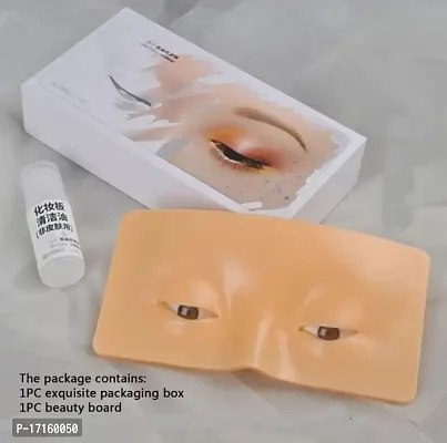 Elecsera Eye Makeup Practice Face Board,Face Dummy For Practice Skin Board (SKIN) 100 g (Skin)-thumb2