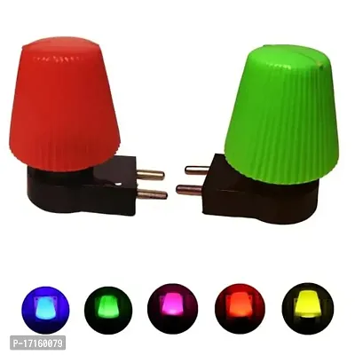 Elecsera Led Night Umbrella Shape Hanging Lights Pack of 2 Night Lamp (6.5 cm, Multicolor)