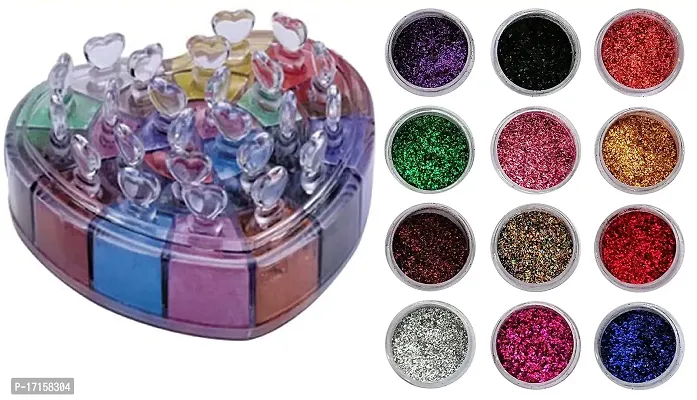 Elecsera Multicolor Shining Eye shadow Shimmer/Glitter Powder 36 Pcs (Multicolor)