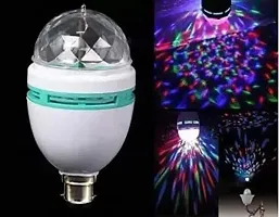 Elecsera Rotating Crystal LED Bulb,LED Light, LED Disco Light for Party,Function,Diwali Single Disco Ball (Ball Diameter: 2.5 cm)-thumb1