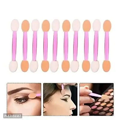 Elecsera 10 Pcs Disposable Eyeshadow Brushes Dual Sides (Pack of 10)