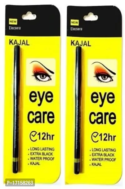 Elecsera Kajal Waterproof Long-Lasting (Pack of 2) (Black, 0.7 g)