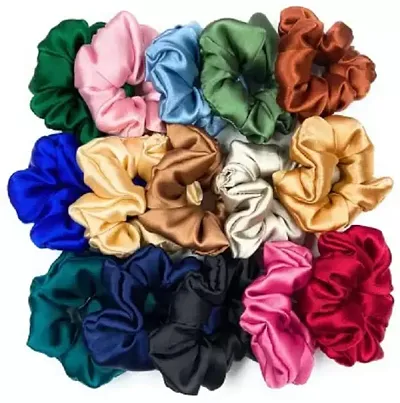 Belicia Hair Scrunchies Velvet Elastic Hair Bands Scrunchy Hair Ties Ropes Scrunchie for Women and Girls (Pack of 12) -